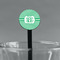 Zig Zag Black Plastic 7" Stir Stick - Round - Main