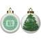 Zig Zag Ceramic Christmas Ornament - X-Mas Tree (APPROVAL)