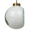 Zig Zag Ceramic Christmas Ornament - Xmas Tree (Side View)