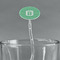 Zig Zag Clear Plastic 7" Stir Stick - Oval - Main