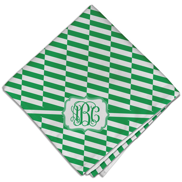 Custom Zig Zag Cloth Dinner Napkin - Single w/ Monogram