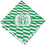 Zig Zag Cloth Cocktail Napkin - Single w/ Monogram