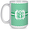 Zig Zag Coffee Mug - 15 oz - White Full