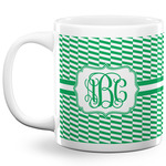 Zig Zag 20 Oz Coffee Mug - White (Personalized)