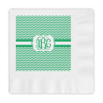 Zig Zag Embossed Decorative Napkins (Personalized)