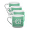 Zig Zag Double Shot Espresso Mugs - Set of 4 Front