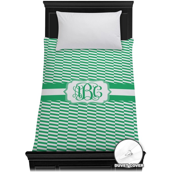 Custom Zig Zag Duvet Cover - Twin (Personalized)