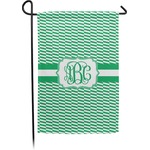 Zig Zag Small Garden Flag - Double Sided w/ Monograms