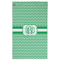 Zig Zag Golf Towel - Poly-Cotton Blend - Large w/ Monograms