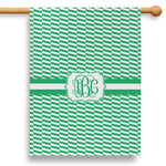 Zig Zag 28" House Flag - Double Sided (Personalized)