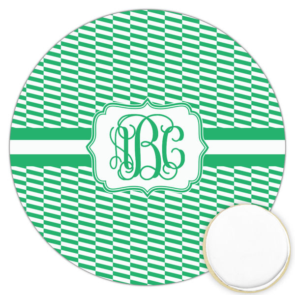 Custom Zig Zag Printed Cookie Topper - 3.25" (Personalized)