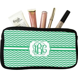 Zig Zag Makeup / Cosmetic Bag - Small (Personalized)