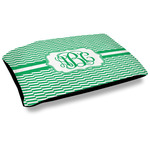 Zig Zag Dog Bed w/ Monogram