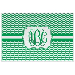 Zig Zag Laminated Placemat w/ Monogram