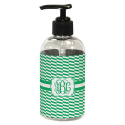 Zig Zag Plastic Soap / Lotion Dispenser (8 oz - Small - Black) (Personalized)