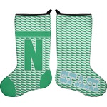 Zig Zag Holiday Stocking - Double-Sided - Neoprene (Personalized)