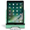 Zig Zag Stylized Tablet Stand - Front with ipad