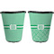 Zig Zag Trash Can Black - Front and Back - Apvl