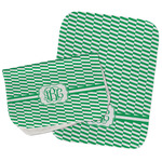 Zig Zag Burp Cloths - Fleece - Set of 2 w/ Monogram