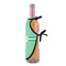 Zig Zag Wine Bottle Apron - DETAIL WITH CLIP ON NECK