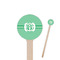 Zig Zag Wooden 6" Stir Stick - Round - Closeup