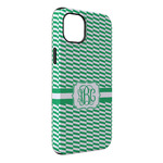 Zig Zag iPhone Case - Rubber Lined - iPhone 14 Plus (Personalized)