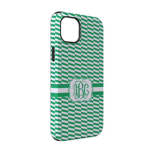 Custom Zig Zag iPhone Case - Rubber Lined - iPhone 14 (Personalized)