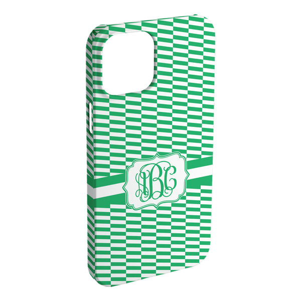 Custom Zig Zag iPhone Case - Plastic - iPhone 15 Plus (Personalized)