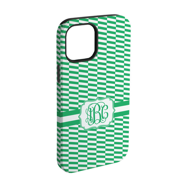 Custom Zig Zag iPhone Case - Rubber Lined - iPhone 15 Pro (Personalized)