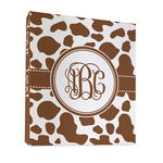 Cow Print 3 Ring Binder - Full Wrap - 1" (Personalized)