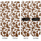 Cow Print Adult Crew Socks - Double Pair - Front and Back - Apvl