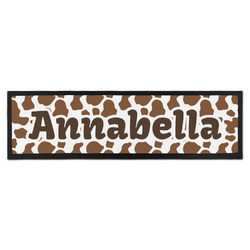 Cow Print Bar Mat - Large (Personalized)