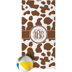 Cow Print Beach Towel (Personalized)