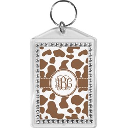 Cow Print Bling Keychain (Personalized)
