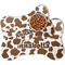 Cow Print Bone Shaped Dog Mats - MAIN