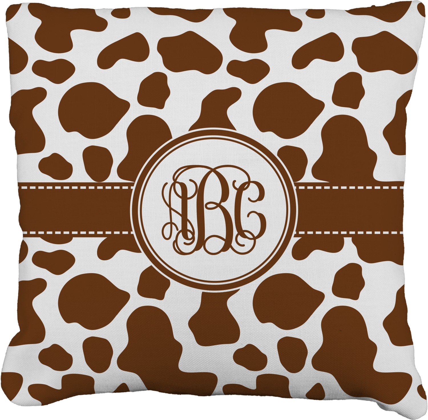 fluffy cow print pillow