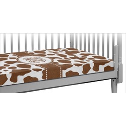 Cow Print Crib Fitted Sheet (Personalized)