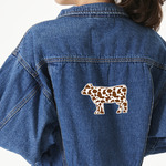 Cow Print Twill Iron On Patch - Custom Shape - X-Large