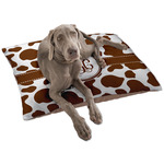 Cow Print Dog Bed - Large w/ Monogram