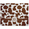 Cow Print Dog Food Mat - Large without Bowls