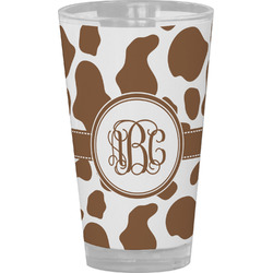 Cow Print Pint Glass - Full Color (Personalized)