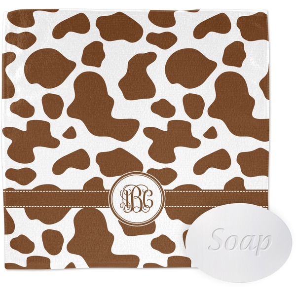 Custom Cow Print Washcloth (Personalized)