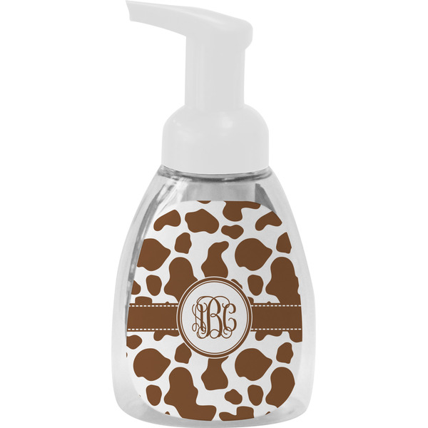 Custom Cow Print Foam Soap Bottle - White (Personalized)