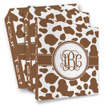 Cow Print 3 Ring Binder - Full Wrap (Personalized)