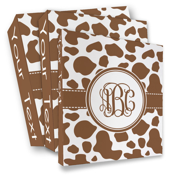 Custom Cow Print 3 Ring Binder - Full Wrap (Personalized)