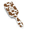 Cow Print Hair Brush - Angle View