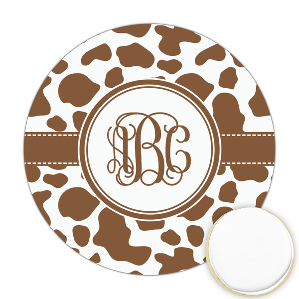 Custom Cow Print Printed Cookie Topper - 2.5" (Personalized)