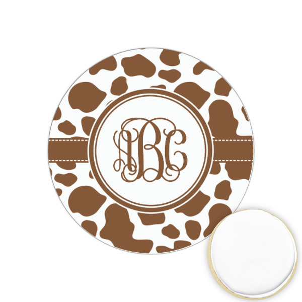 Custom Cow Print Printed Cookie Topper - 1.25" (Personalized)