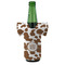 Cow Print Jersey Bottle Cooler - Set of 4 - FRONT (on bottle)