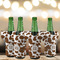 Cow Print Jersey Bottle Cooler - Set of 4 - LIFESTYLE